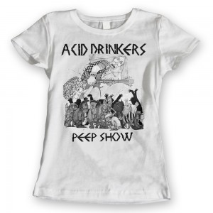 Acid Drinkers - Peep Show T-shirt (damska biała)