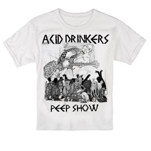 Acid Drinkers - dziecięcy t-shirt Peep Show (biały)